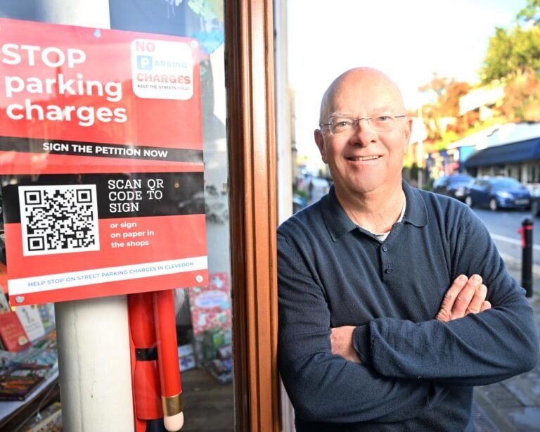 Somerset town traders protest parking charges
