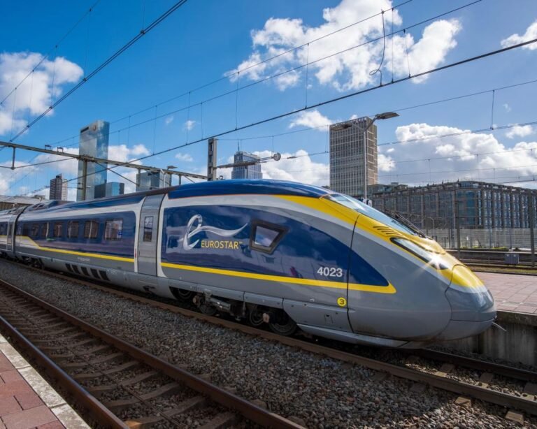 eurostar train in channel tunnel
