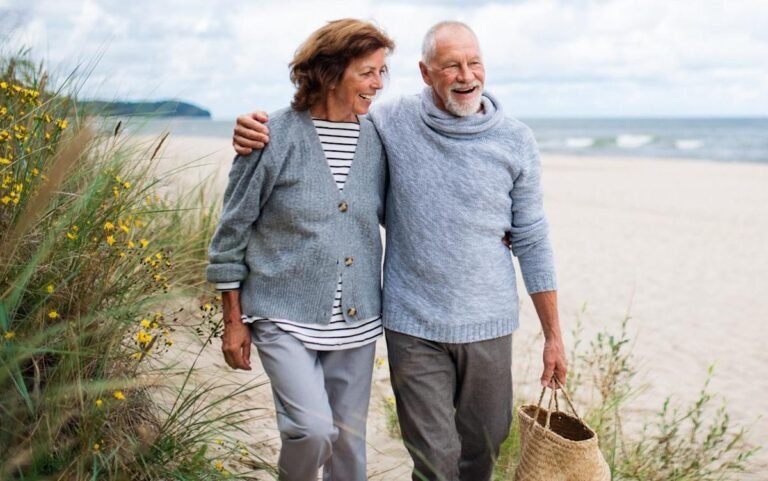 married couple enjoying retirement with state pension
