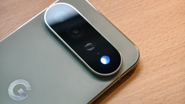 Close-up of Google Pixel 11 Pro rear camera flash showing the hidden HiLight LED